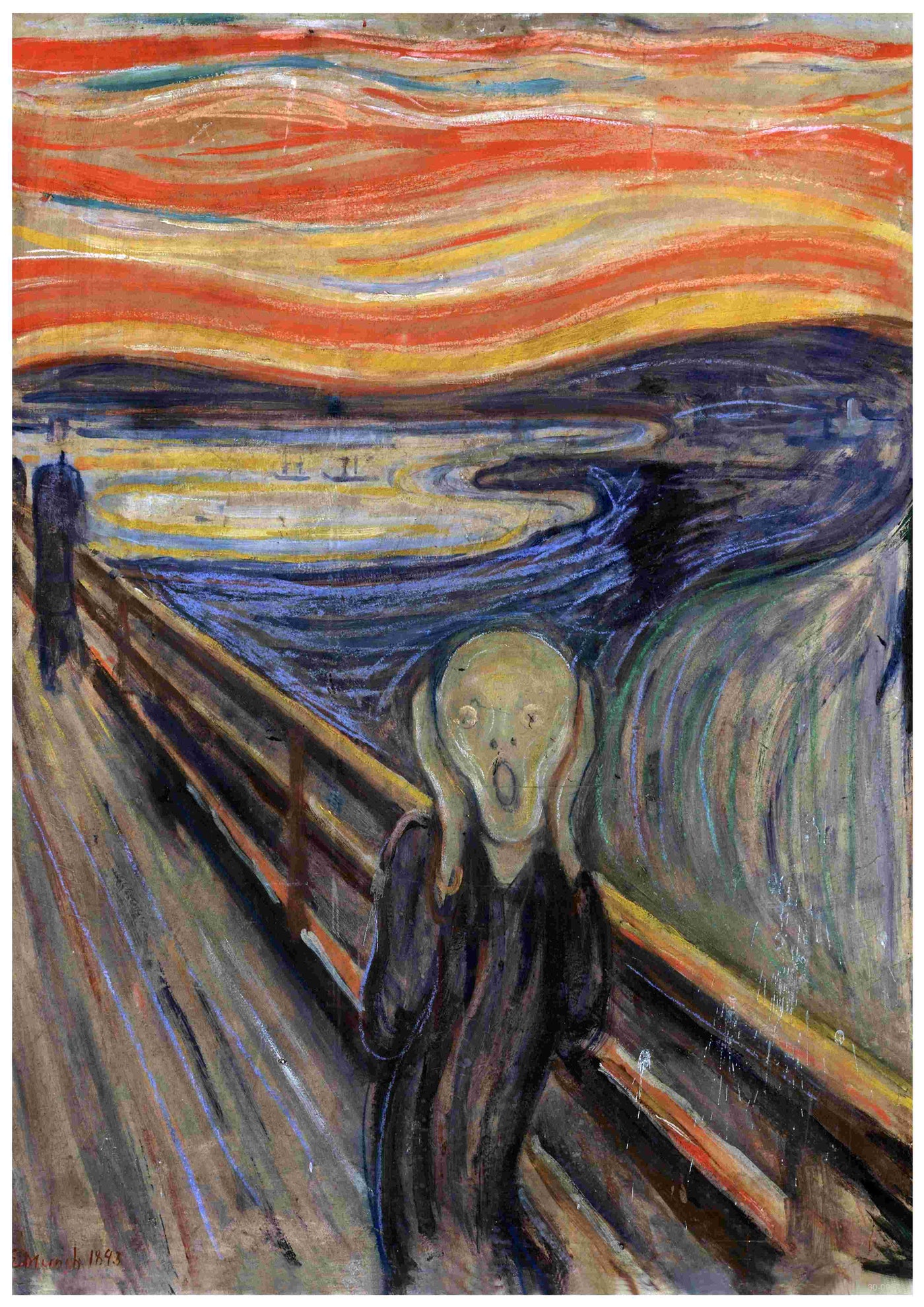 Introducing "The Scream" by Edvard Munch, offered by Brand Y as an A3 poster. This stunning piece of art is impeccably reproduced on high-quality 250gsm satin paper, ensuring that every detail enchants and captivates.