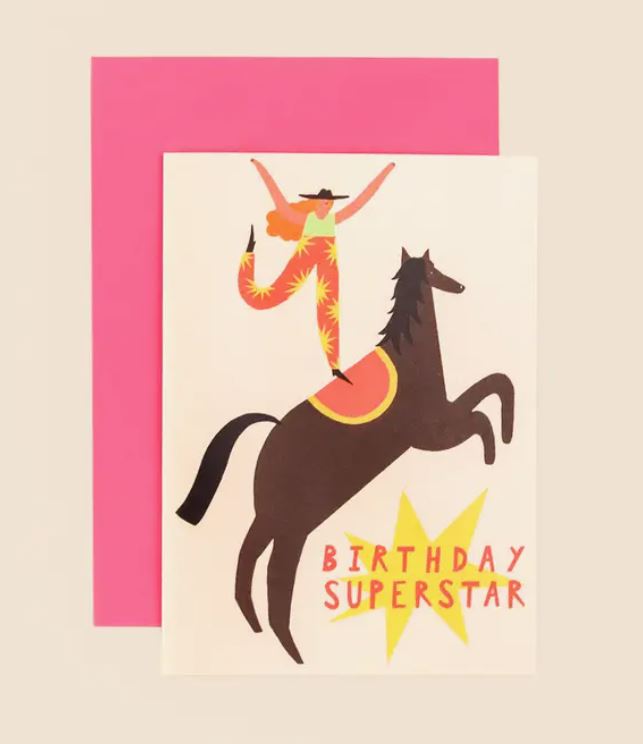 Birthday Superstar Greeting Card – Blue Dog Posters