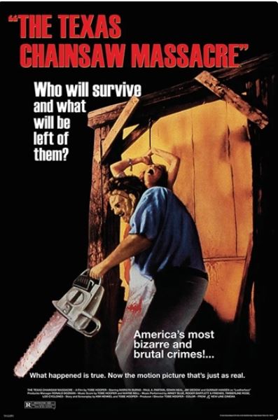 A cult poster, "Texas Chainsaw Massacre - Survive" by MTV 245, depicts a terrifying scene with a chainsaw-wielding man and his victim. Part of the Movies & TV Collection, it captures the film's intense and brutal essence, ideal for large poster enthusiasts.