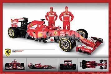 Ferrari - Fernando Alonso/Kimi Raikkonen Large - Regular Posters