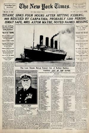 Titanic - New York Times (PP32745) Large - Regular Posters