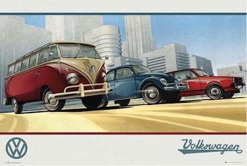 VW Camper - Illustration Large - Regular Posters