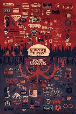 Stranger Things - the Upside Down Large - Regular Posters