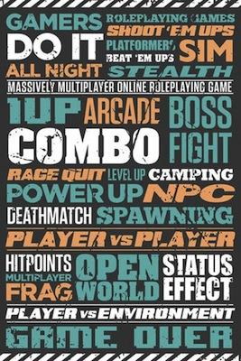 Gaming - Typographic Large - Regular Posters