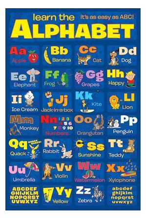 Learn The Alphabet Great for kids! Large - Regular Posters