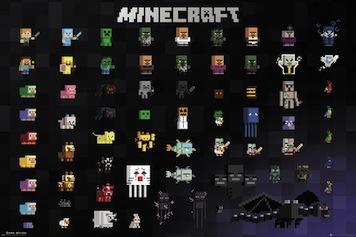 Minecraft - Pixel Sprites Large - Regular Posters