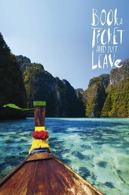 Book A Ticket - And Just Leave Large - Regular Posters