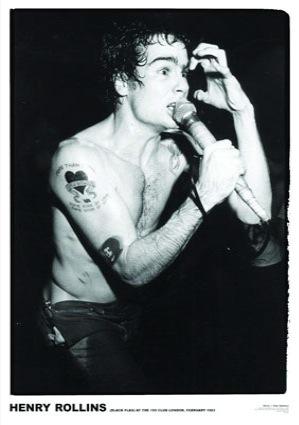 Black Flag Henry Rollins Large - Regular Posters