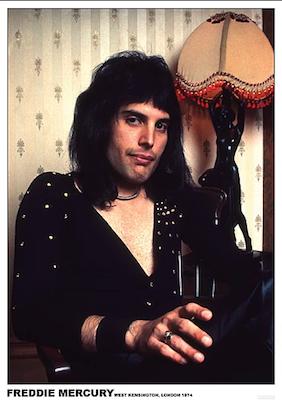 Freddie Mercury - London 1974 Large - Regular Posters