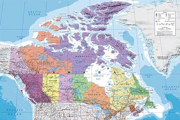 Canada Map Large - Regular Posters