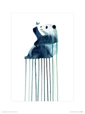 Oliver Flores - Panda Butterfly Large - Decor Series