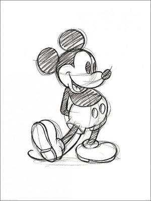 Mickey Mouse Sketch Large - Decor Series