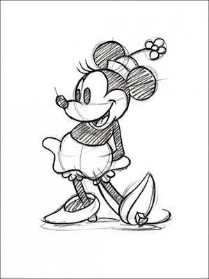 Minnie Mouse Sketch Large - Decor Series