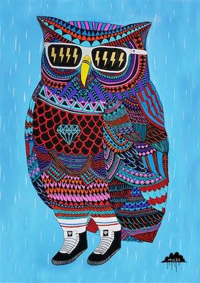 Otis the owl - Mulga The Artist Small - Featured Artists