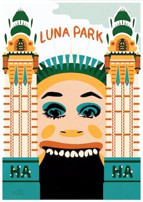 Sydney Luna Park by Liza Murphy Small - Featured Artists