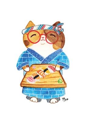 Sushi Chef by Jess Chen Small - Featured Artists