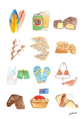 Aussie Icons by Jess Chen Small - Featured Artists