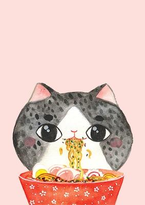 Cat Ramen by Jess Chen Small - Featured Artists