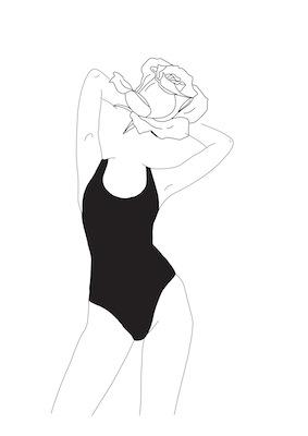 Kendallrose outline by Junefigs Small - Featured Artists
