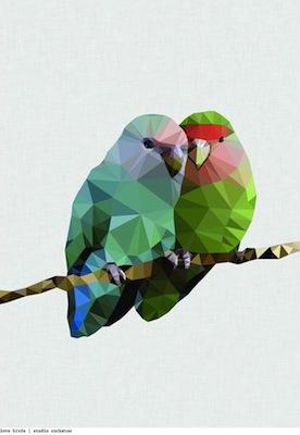 Love birds by Studio Cockatoo Small - Featured Artists