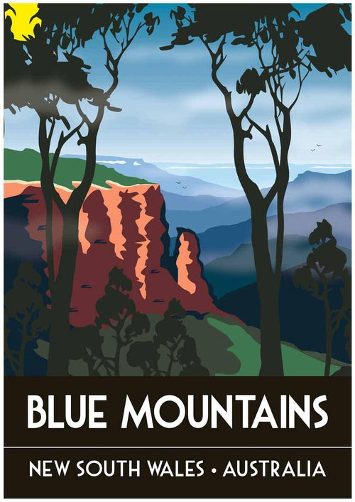 Blue Mountain by Art of Adventure Small - Featured Artists