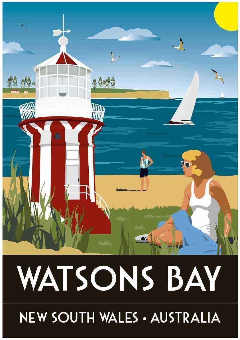 Watsons Bay by Art of Adventure Small - Featured Artists