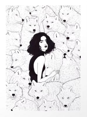 Wolf Pack by Sivan Karim Large - Gallery Series