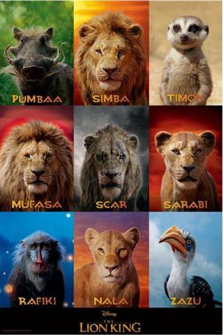 The Lion King - Character Grid Large - Regular Posters