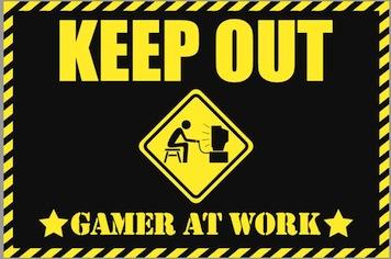 Gamer At Work Door Mats