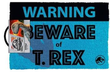 Jurassic World - Beware T. Rex Door Mats