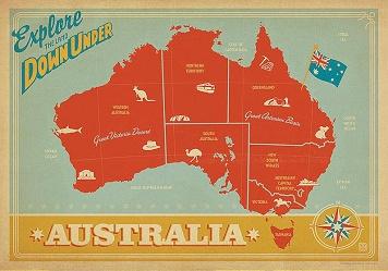 Explore The Land Down Under Large - Travel Prints
