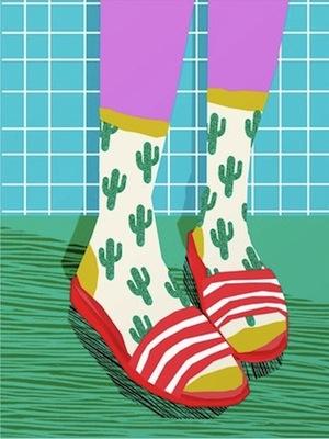 Sliders by Wacka Designs Large - Travel Prints