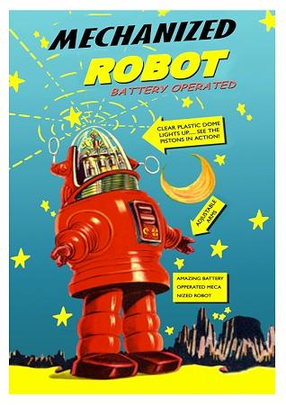 Mechanised Robot Small - A3 Posters