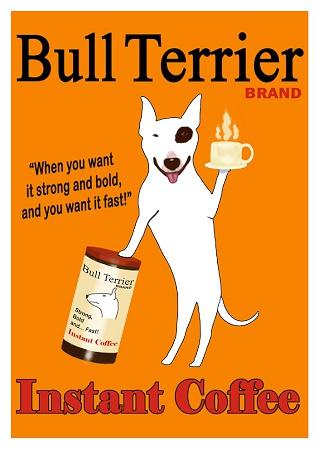 Bull Terrier Coffee Small - A3 Posters