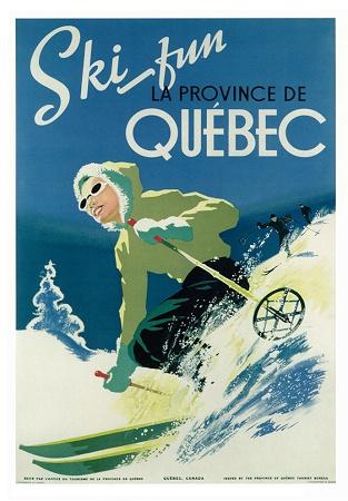 Ski Fun Quebec Small - A3 Posters