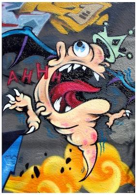 Graffiti Monster King Small - A3 Posters