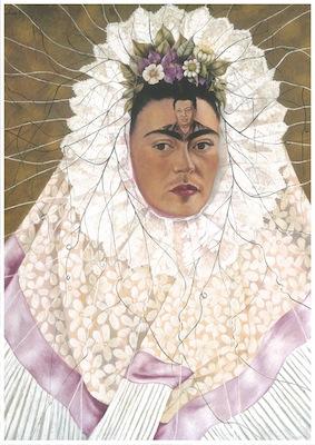 Frida Kahlo Thinking of Diego Small - A3 Posters
