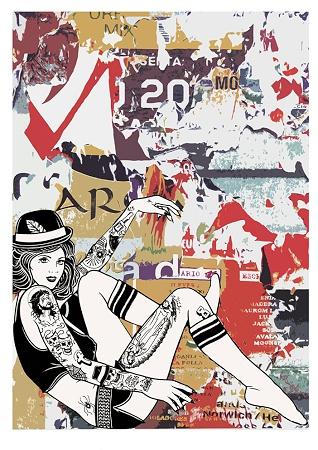 Hat Chick Small - A3 Posters