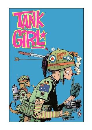 Tank Girl Blue Small - A3 Posters