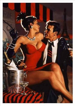 Paris Red Dress Small - A3 Posters