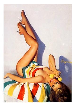 Stripped Towel Small - A3 Posters
