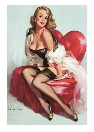 Love Heart Chair Small - A3 Posters