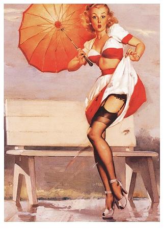 Pinup Umbrella Small - A3 Posters