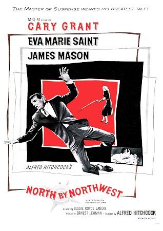 Hitchcock North By Northwest Small - A3 Posters