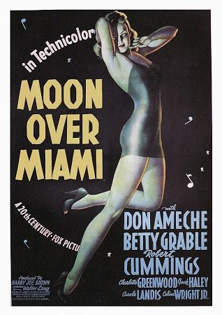 Moon Over Miami Small - A3 Posters