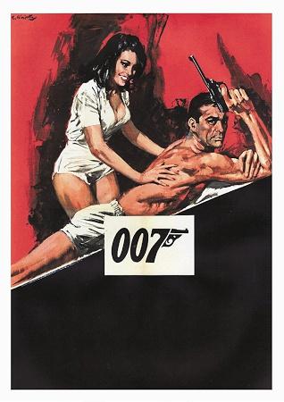 James Bond Thunderball Massage Small - A3 Posters