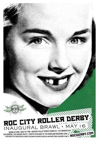 Roller Derby Roc City Small - A3 Posters