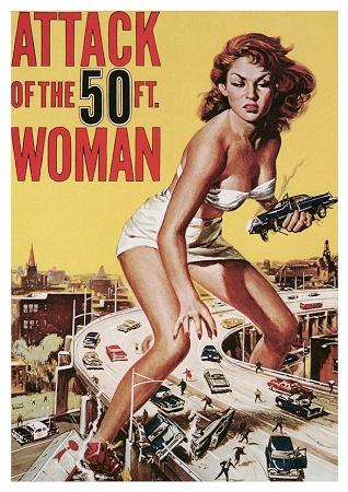 Attack of the 50ft Woman Small - A3 Posters