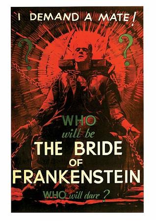 Frankenstein Bride Small - A3 Posters
