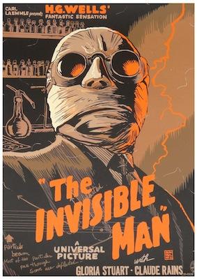 The Invisible Man Small - A3 Posters